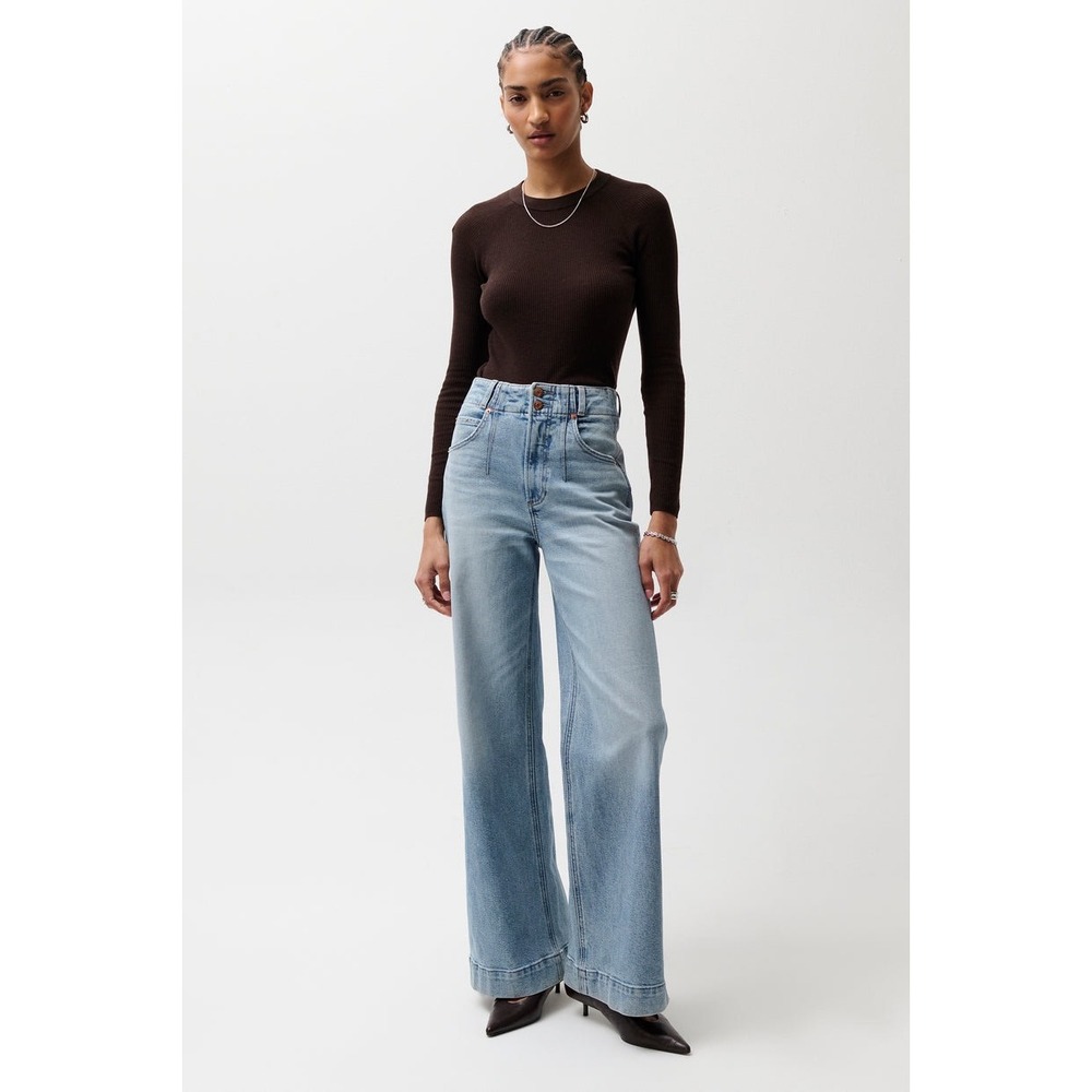 Pistola Lana Terrace High Rise Ultra Wide Leg Jeans 29 New With Tags